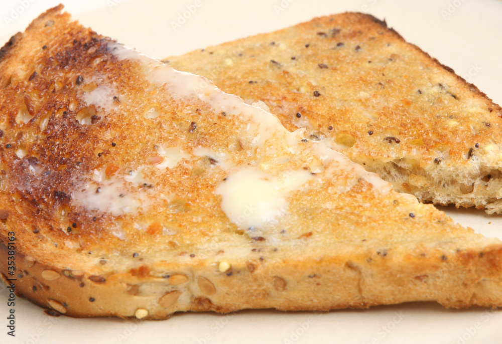 Wholemeal Toast with Butter Wholemeal Toast with Butter