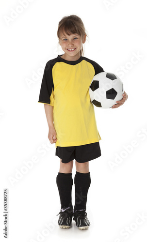 Cute Young Soccer Girl