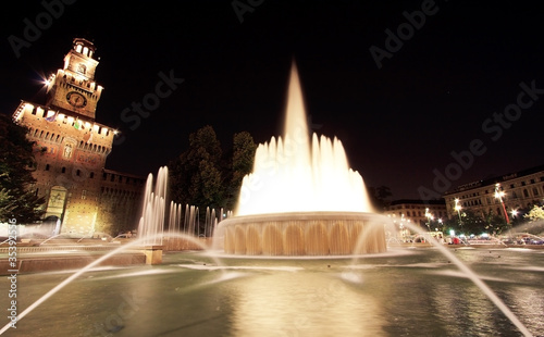 Milano di notte....Castello Sforzesco