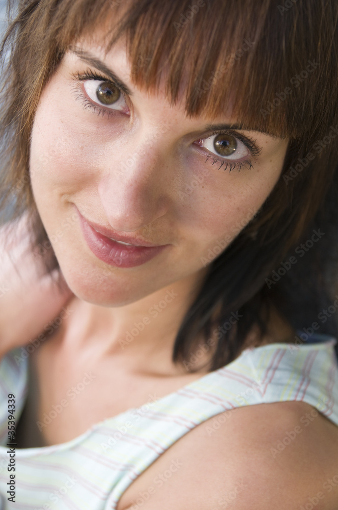 Naklejka premium face of young lady