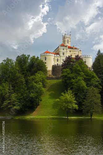 old castle on the hill in Trakoscan, Croatia © phant