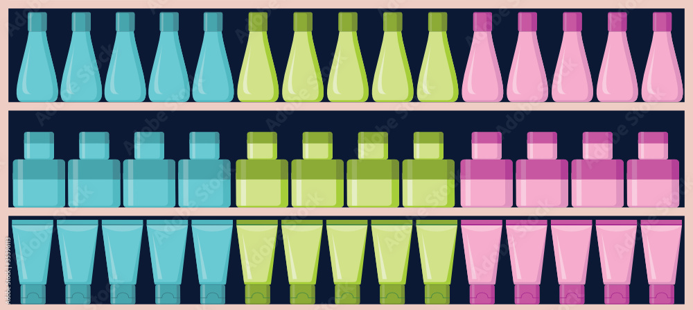 Regiments with cosmetics. vector, Regiments with cosmetics. vector,
