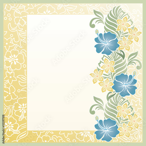 hibiscuses frame