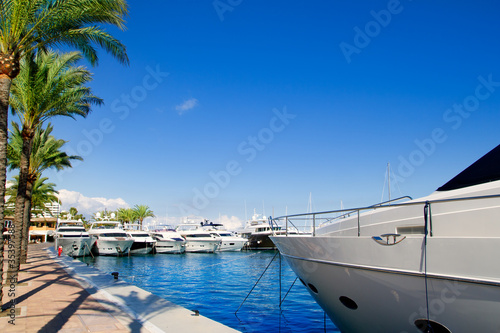 Calvia Puerto Portals Nous luxury yachts in Majorca © lunamarina