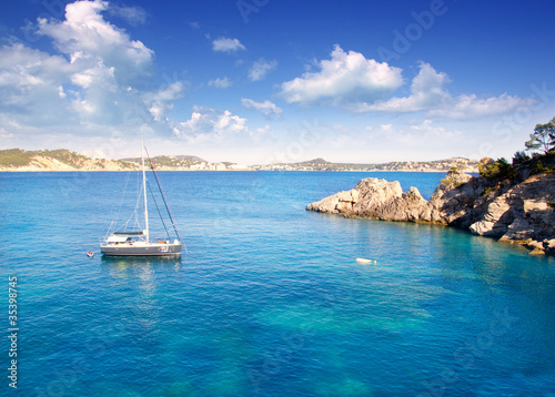 Cala Fornells Majorca in Mediterranean Mallorca Island © lunamarina