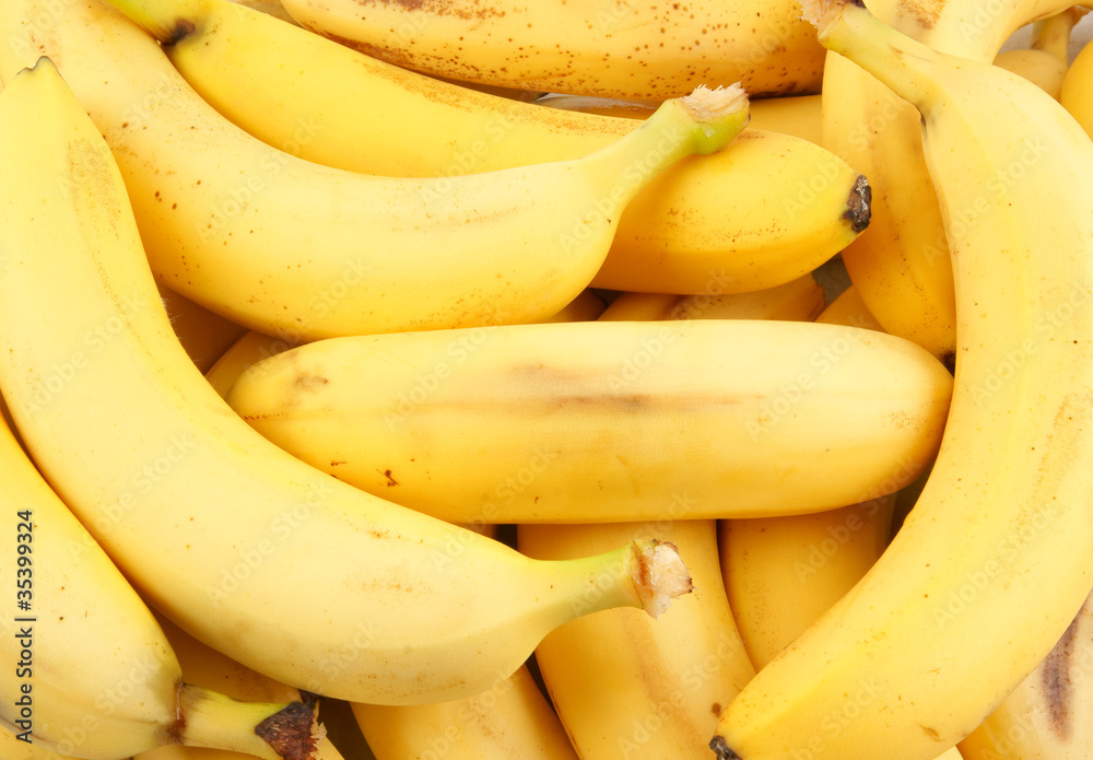 Fresh bananas background
