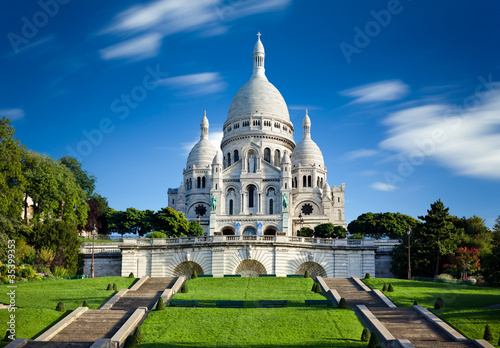Fotografia Bazylika Najświętszego Serca Pana Jezusa Montmartre Paryż Francja