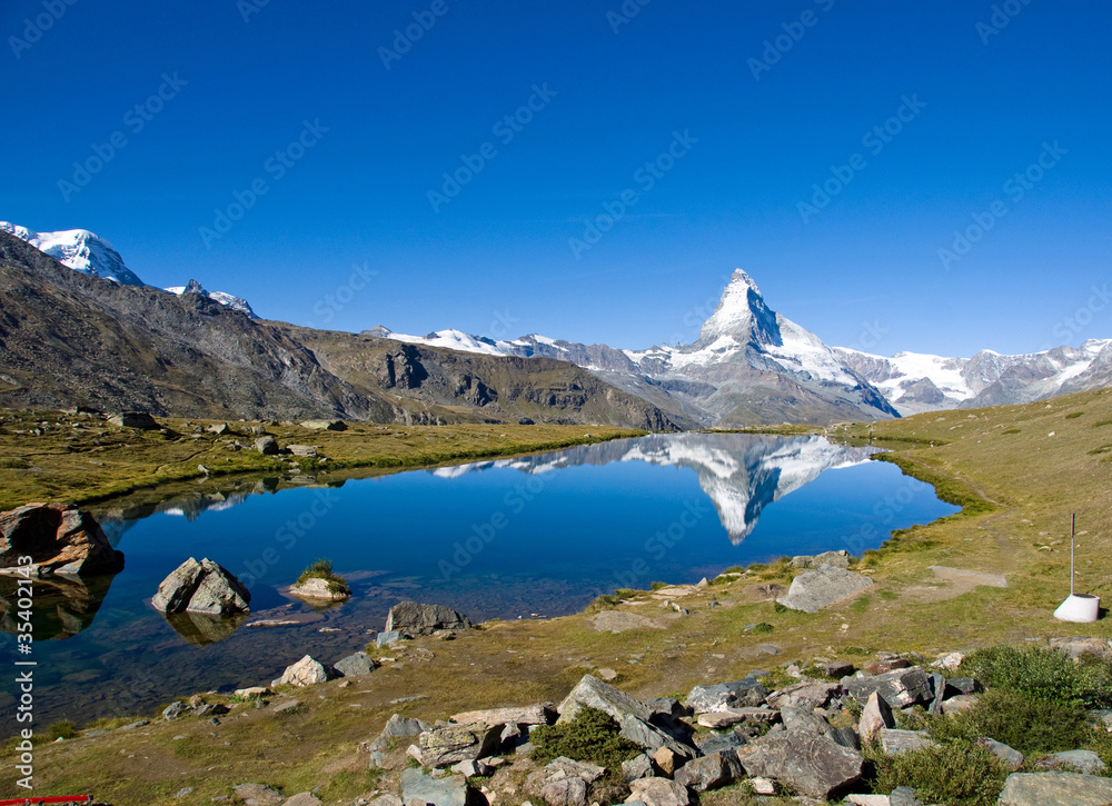 Stelisee with the Matterhorn