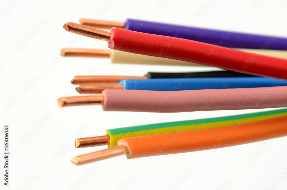 Kupferdrähte StockFoto Adobe Stock