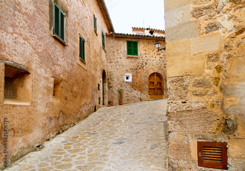 Medieval Valldemosa traditional Majorca village © lunamarina