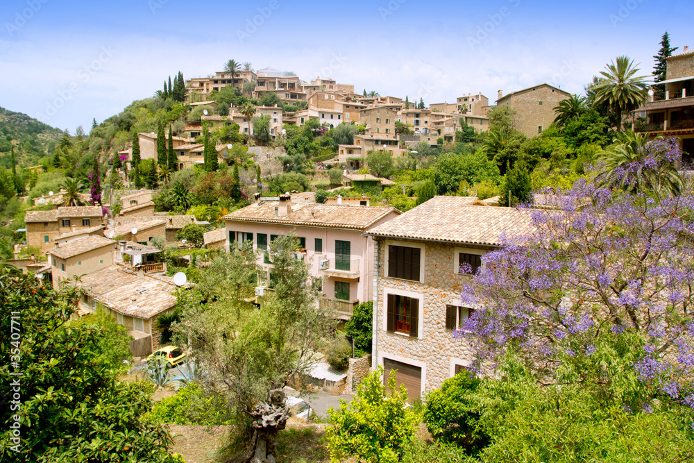 Deia typical stone village in Majorca Tramuntana