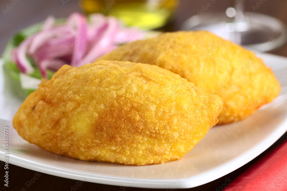 Peruvian dish called Papa Rellena (Stuffed Potato) Peruvian dish called Papa Rellena (Stuffed Potato)