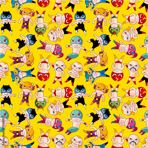 seamless wrestler pattern