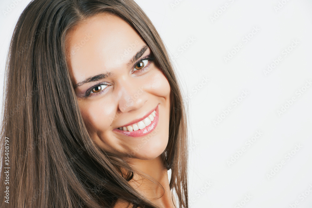 Close-up portrait of sexy caucasian young woman Close-up portrait of sexy caucasian young woman