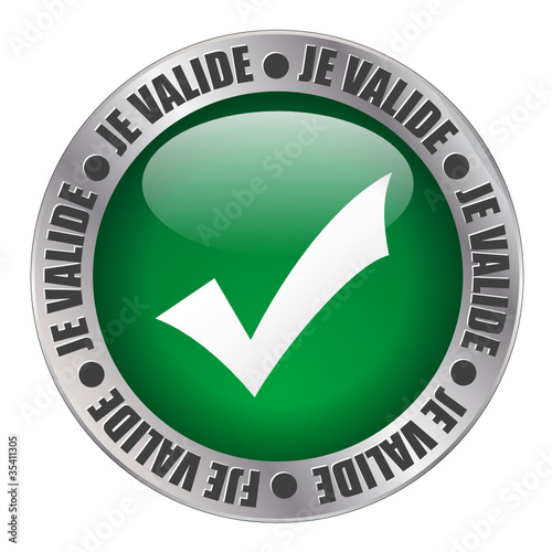 Bouton Web "JE VALIDE" (internet valider cliquer ici suivant ok)