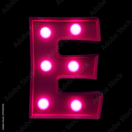 letter e