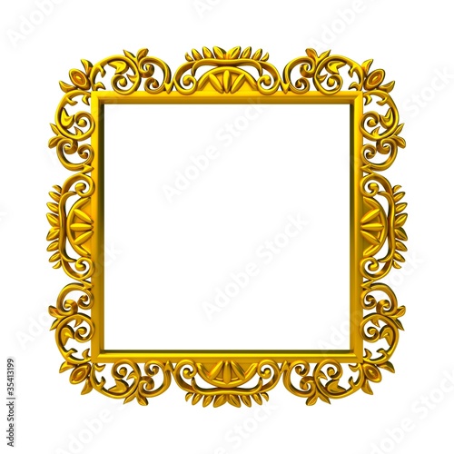 decorative gold frame
