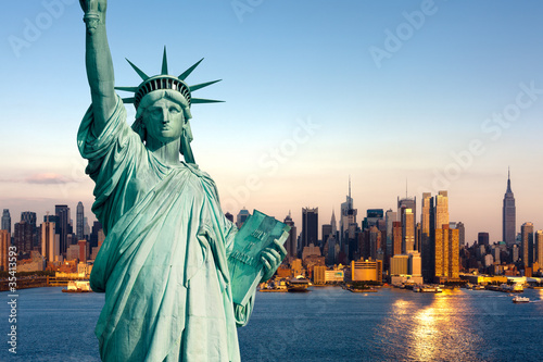 Obraz na płótnie New York statue de la Liberté