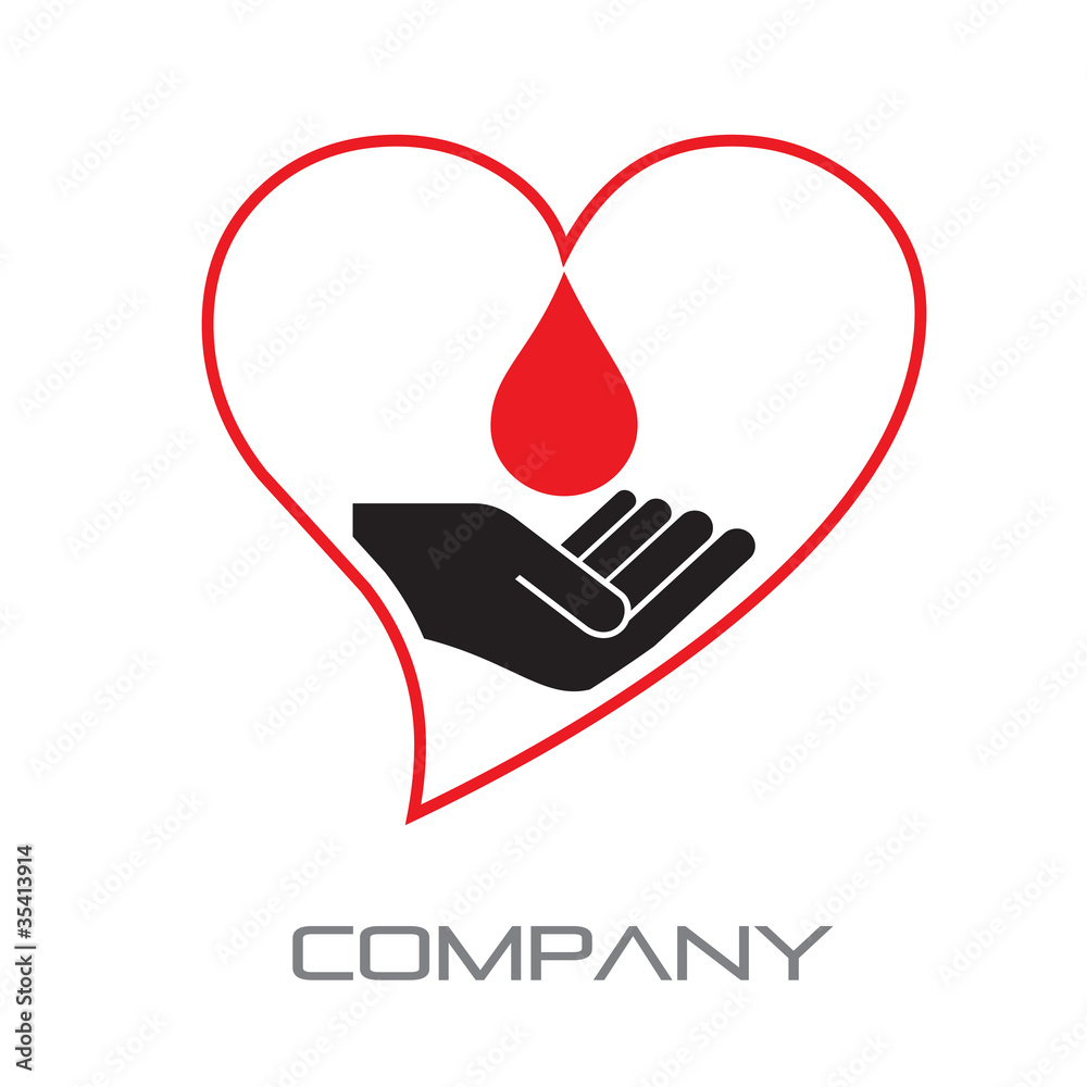 Logo Blood Donation # Vector
