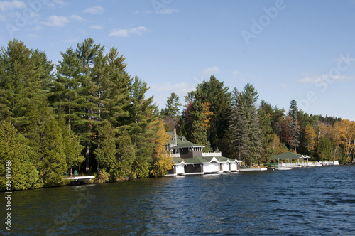 Fall on Lake Placid, Adirondack Mountains New York, USA