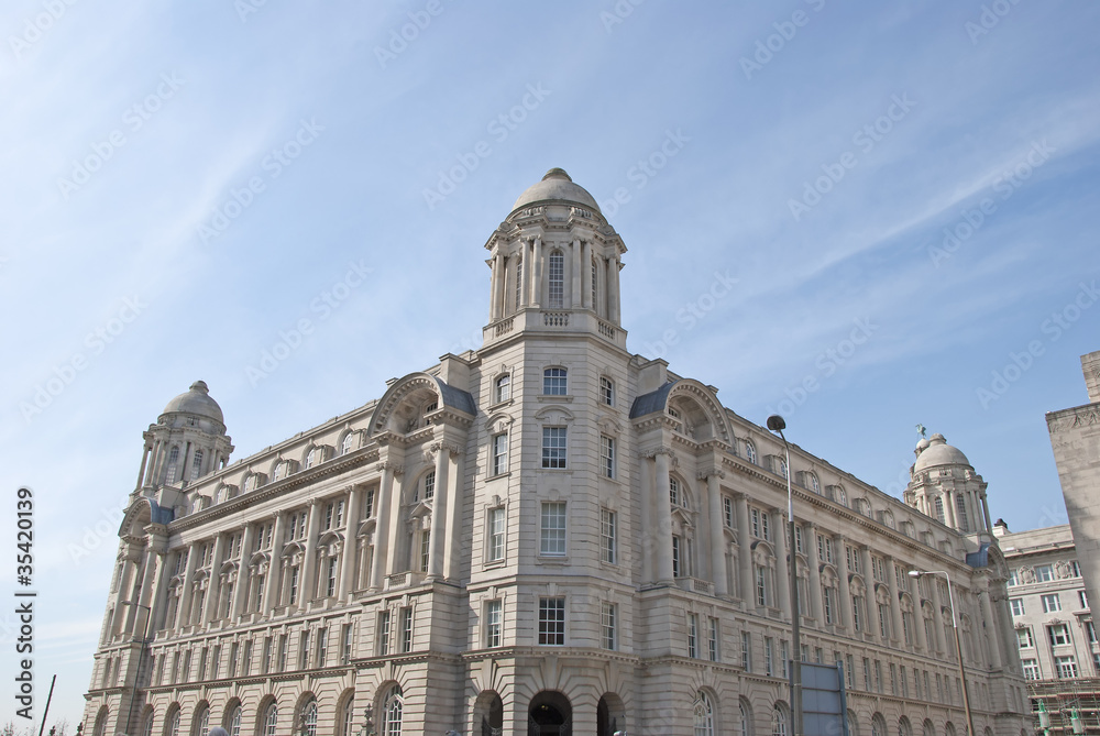 The Impressive Offices of The Port of Liverpool England