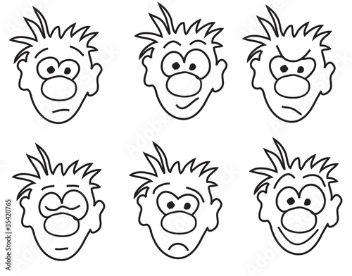 Comic Gesichter