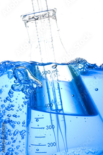 Chemical Test Tube . Laboratory glass.