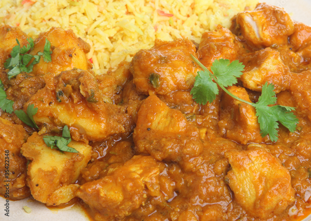 Indian Chicken Curry Takeaway Meal Indian Chicken Curry Takeaway Meal