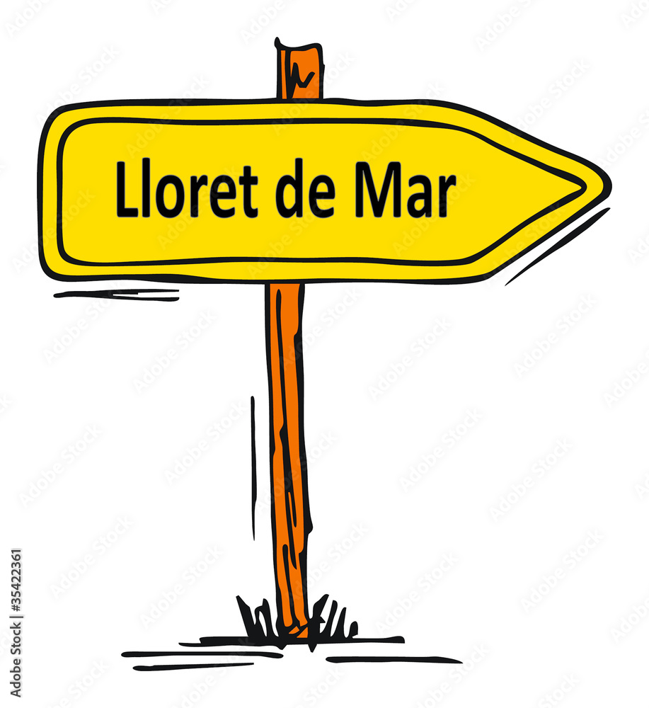 Lloret de Mar StockIllustration Adobe Stock