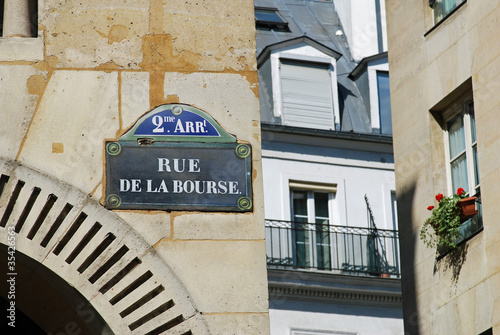 Schilderij op canvas Rue de la bourse