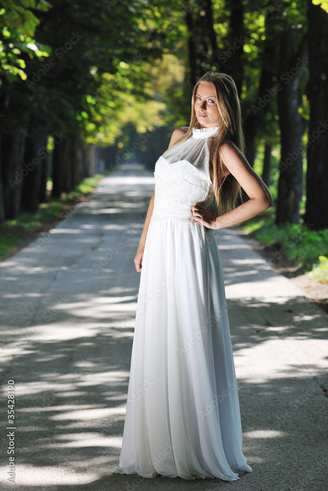 beautiful bride outdoor