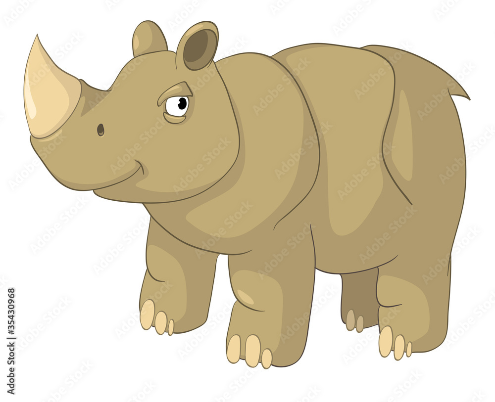Cartoon Character Rhino