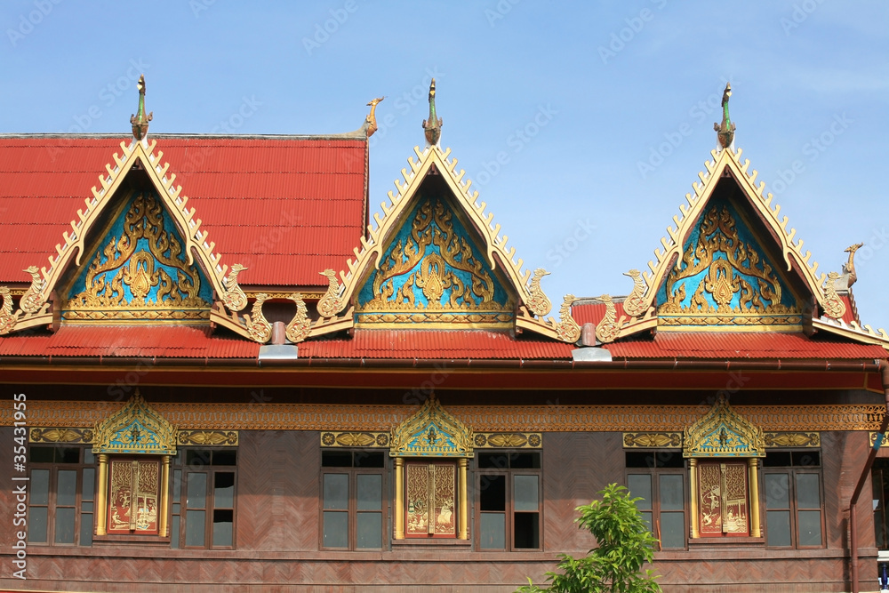Beautiful Monk's house in Thai temple Beautiful Monk's house in Thai temple