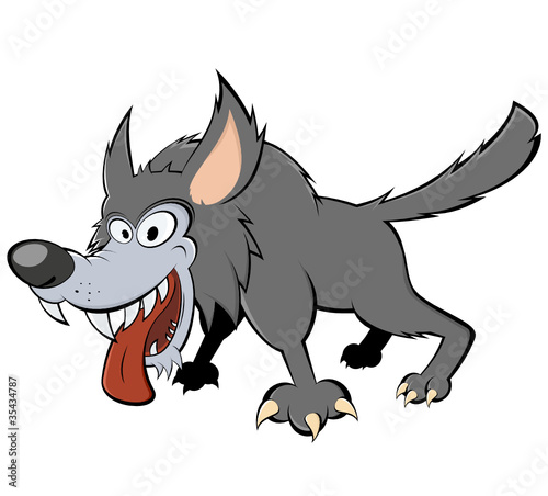 wolf cartoon lustig