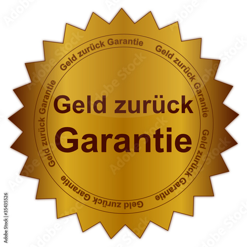 Siegel Geld zurück Garantie