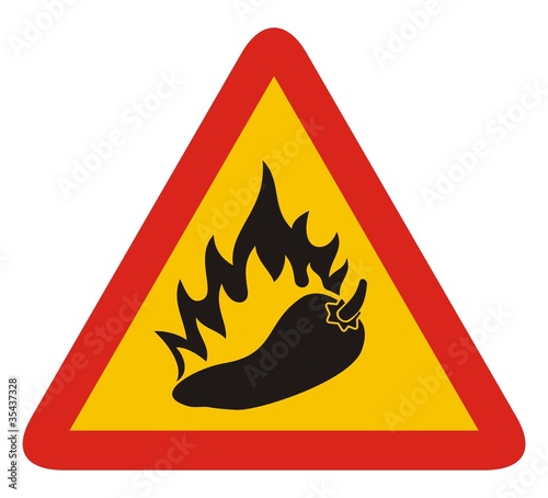 Hot pepper sign