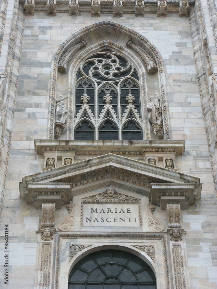 Duomo di Milano, particolare della facciata - Milan Cathedral