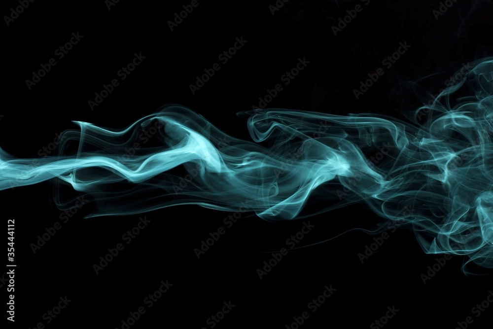 Abstract smoke, black background.