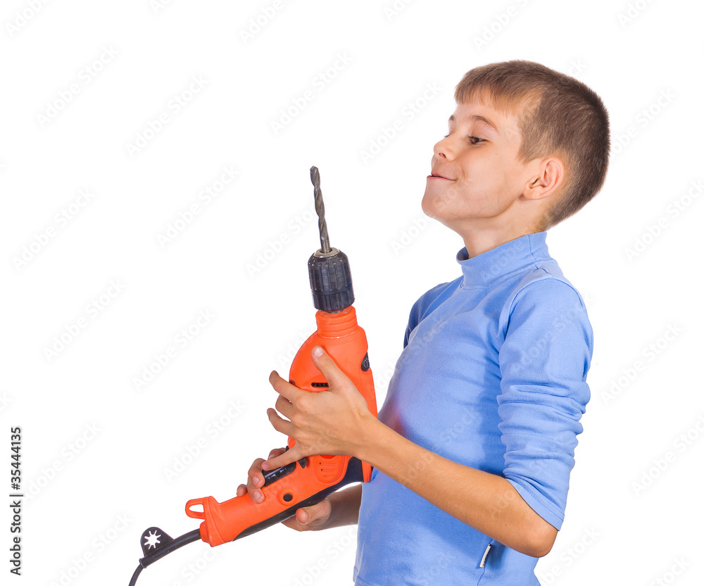 Boy with a drill Boy with a drill