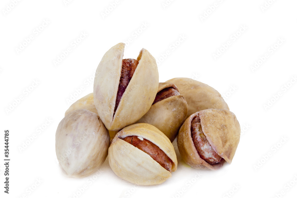 isolated pistachios isolated pistachios
