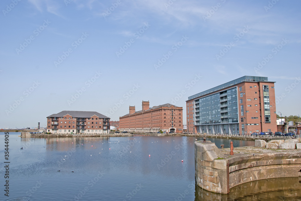 A Dock Redevelopment with Apartments in an English City