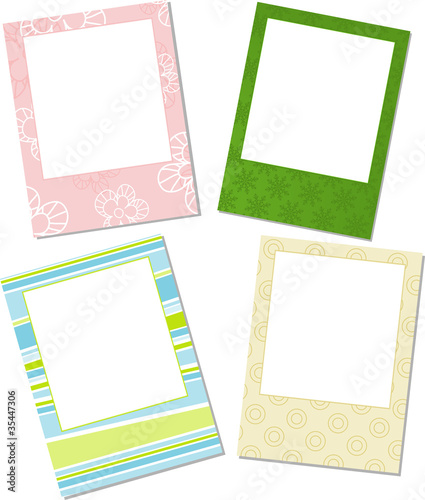 Template photo frames, vector