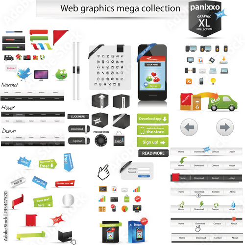 Web graphics mega collection - Panixxo series