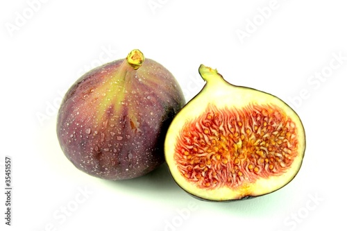 Figs on a white background