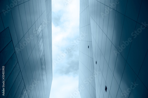 modern glass skyscraper