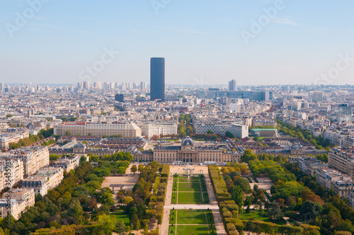 view from Eiffel tower on famous Champs de Mars © Valeri Luzina