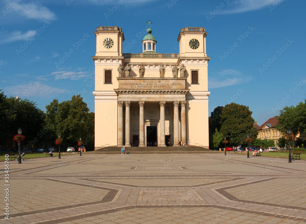 Obraz premium Cathedral in Vac, a small town near Budapest, Hungary