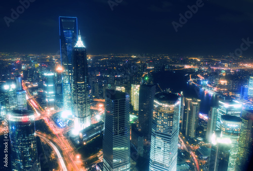 landmarks of shanghai city photo