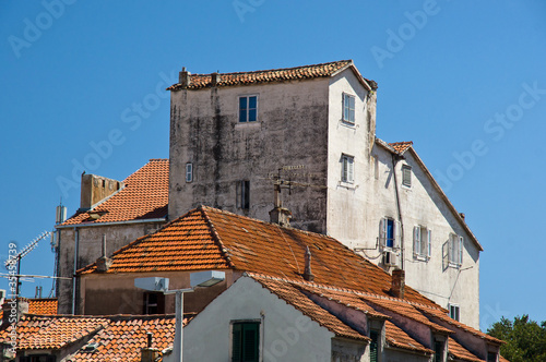 Street of old town in Split, Croatia