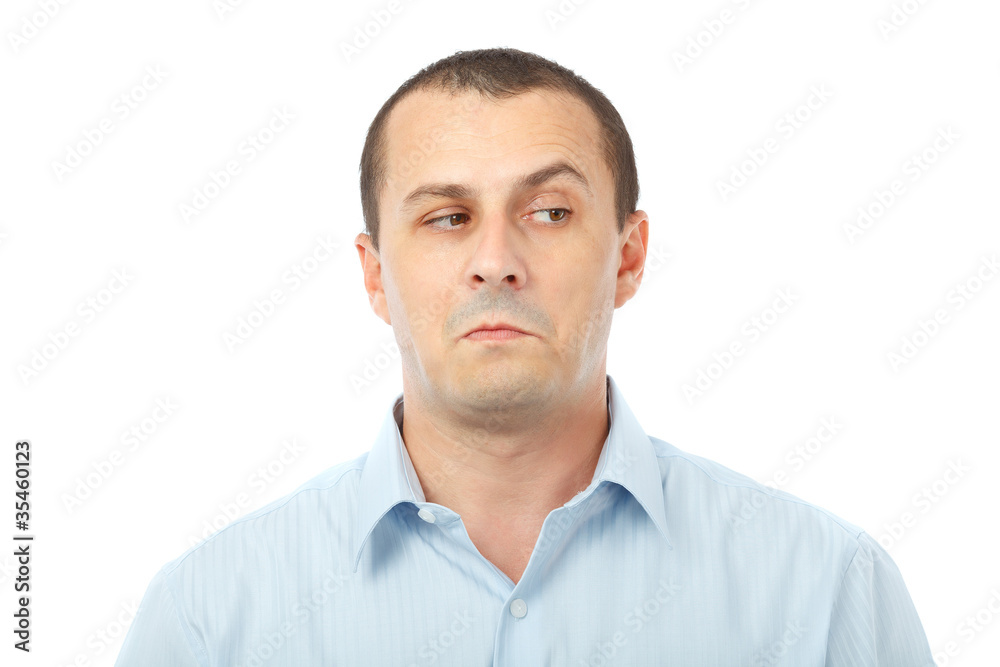 Doubtful businessman Doubtful businessman